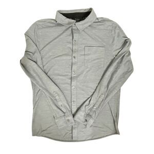 Marc Anthony Gray Button Down Shirt Slim Fit Men M Long Sleeve Casual